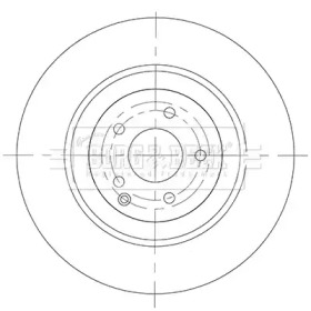 BORG & BECK bbd6092s -  Тормозной диск